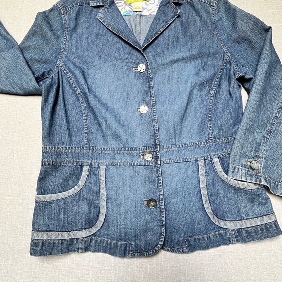 Sigrid Olsen lightweight Denim Blazier - Picture 6 of 6